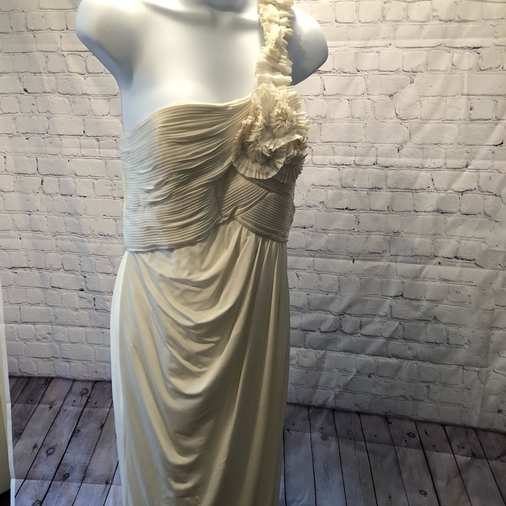 One shoulder wedding dress